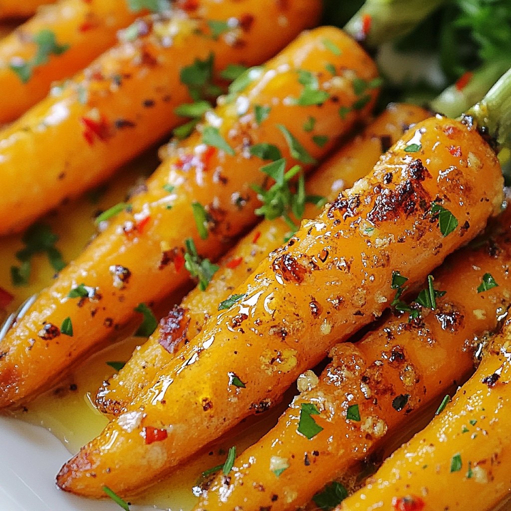 Garlic Butter Roasted Carrots Savory and Simple Dish