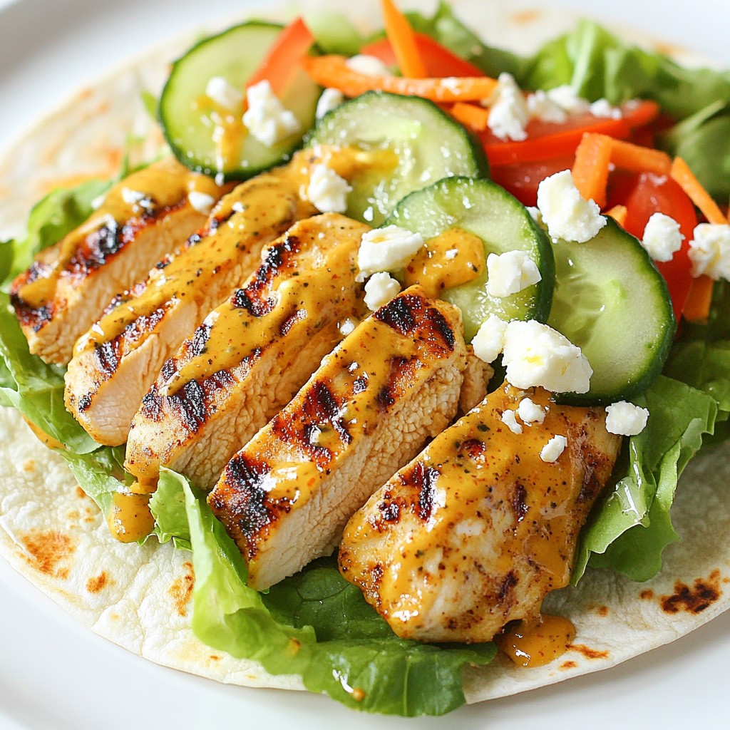 Honey Mustard Chicken Wraps Quick and Tasty Meal