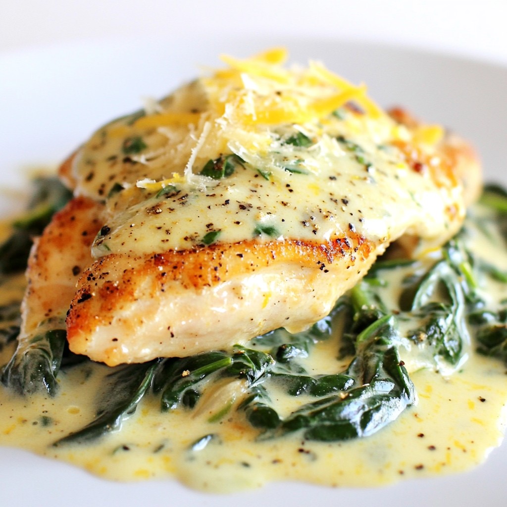 Creamy Lemon Spinach Chicken Flavorful Weeknight Meal