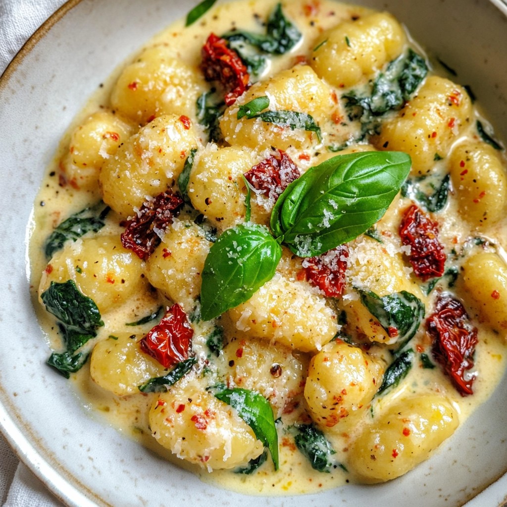 Creamy Sun Dried Tomato Gnocchi Flavorful Delight