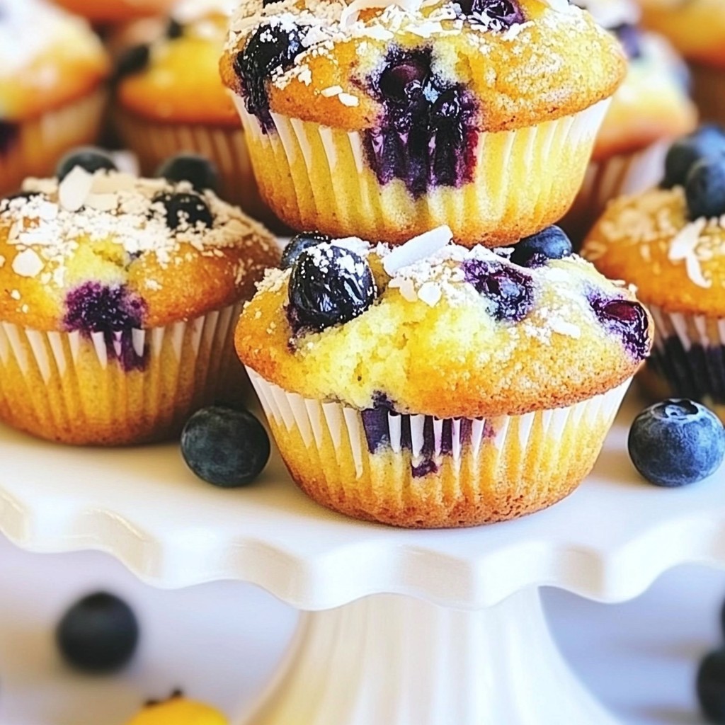 Blueberry Coconut Muffins Tasty and Easy Recipe