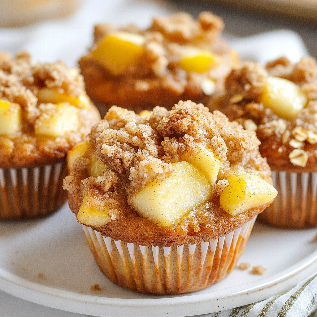 Cinnamon Apple Crumb Muffins Fresh and Flavorful Treat