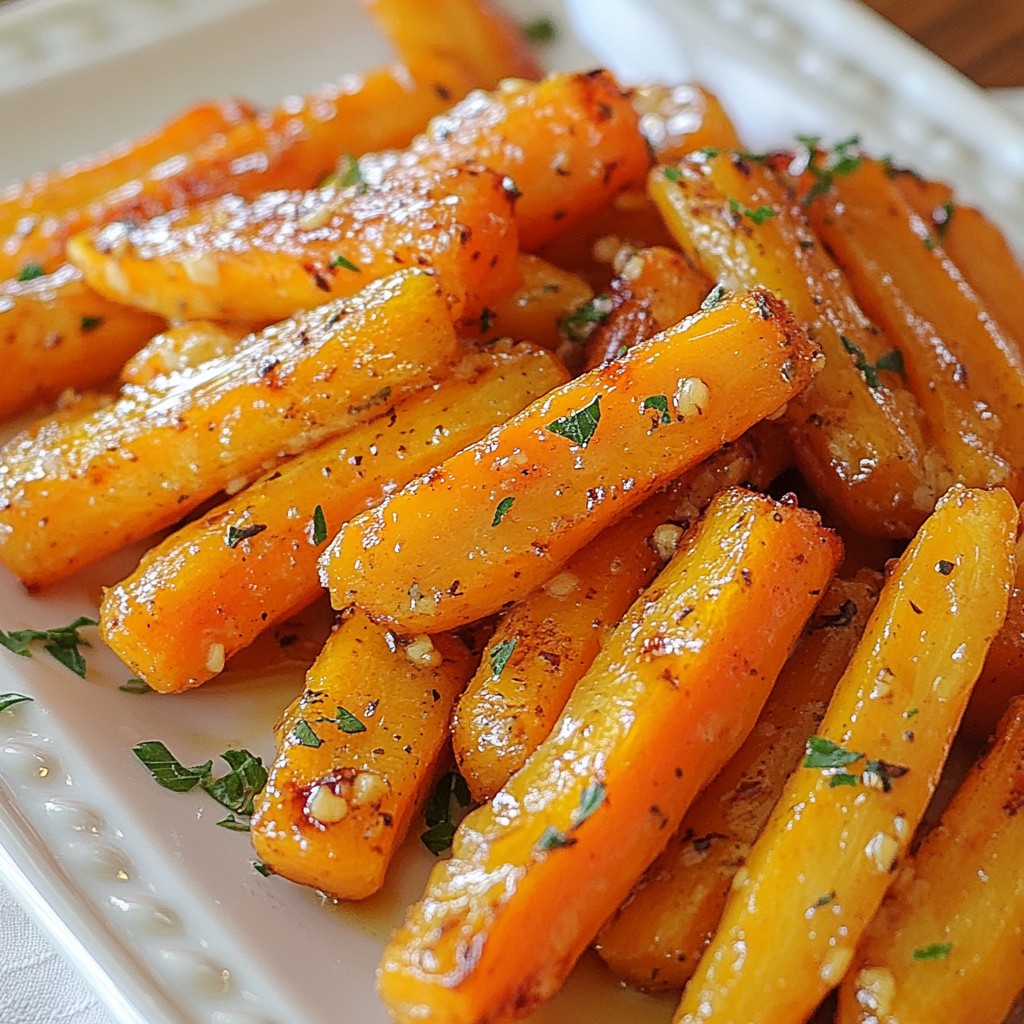 Honey Garlic Roasted Carrots Flavorful Side Dish Recipe