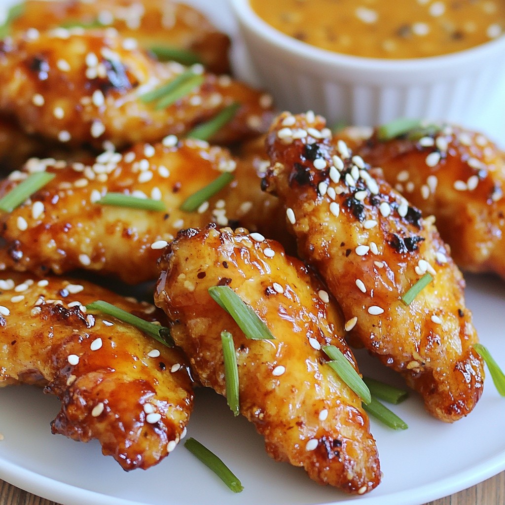 Spicy Honey Garlic Chicken Tenders Crispy Delight