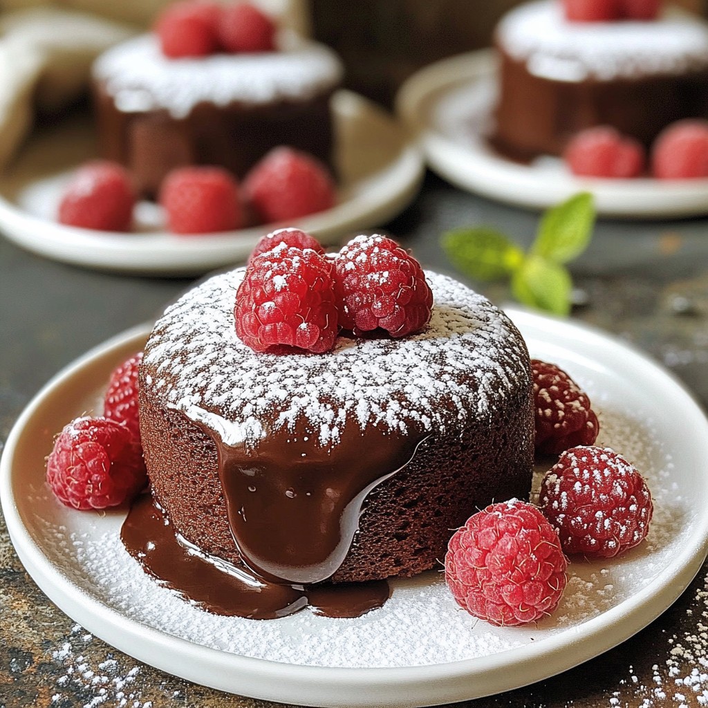 Chocolate Raspberry Lava Cakes Delightful and Rich Treat