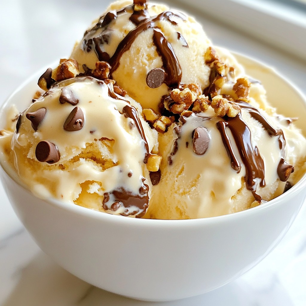 Coffee Crumble Ice Cream Delight with Unique Mix-Ins