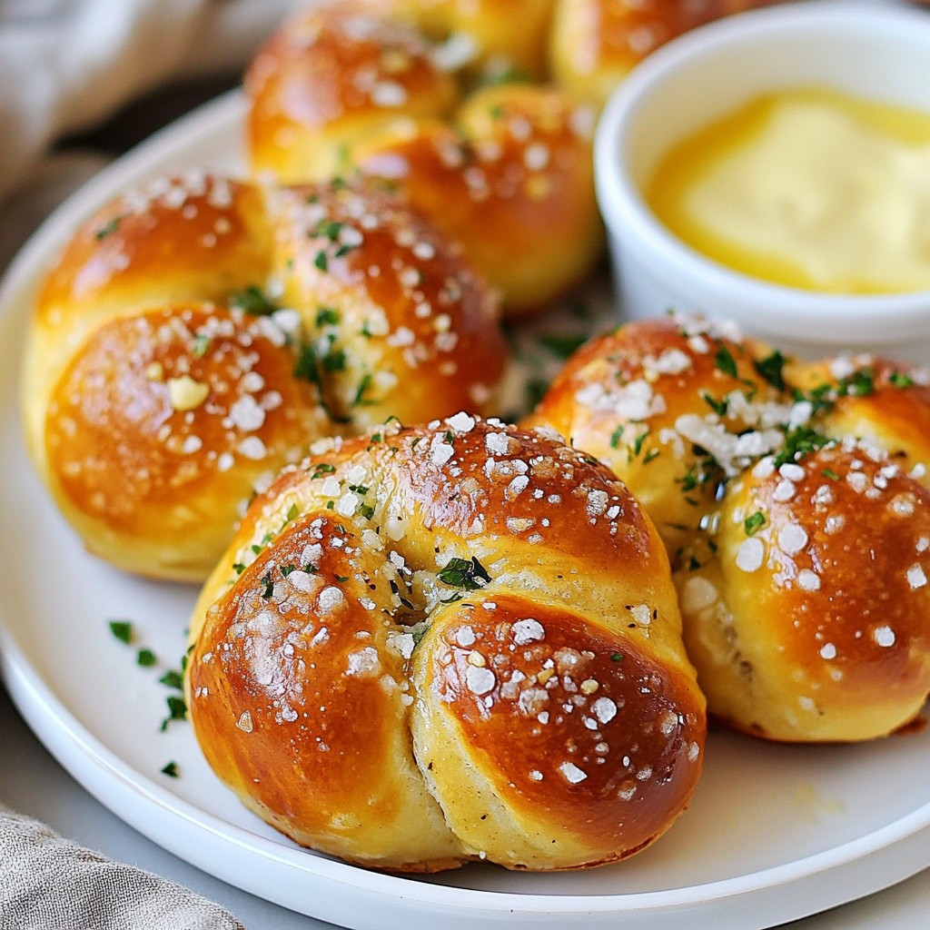 Garlic Parmesan Pretzel Knots Tasty and Easy Recipe