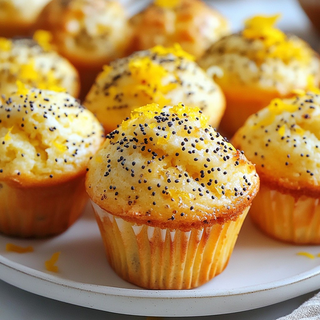 Greek Yogurt Lemon Poppy Muffins Fresh and Light Delight