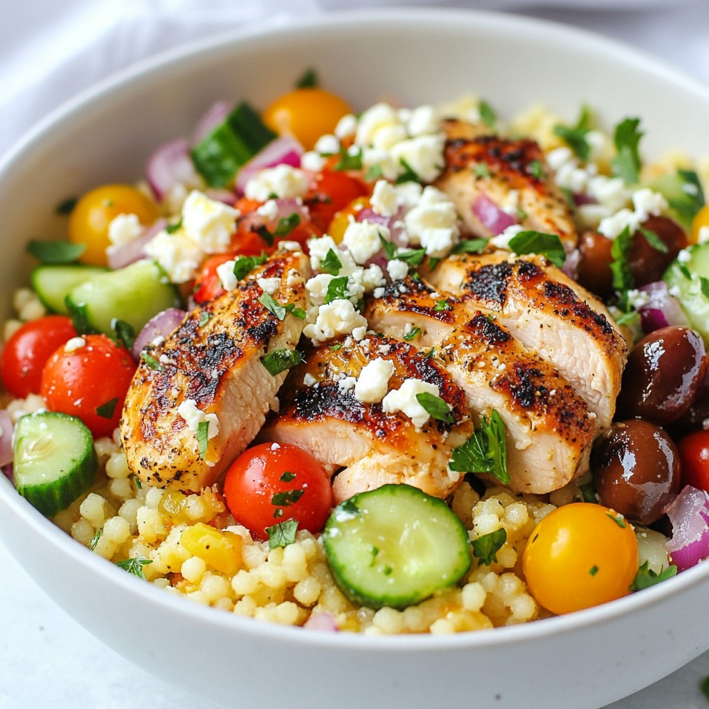 Flavorful Greek Chicken Couscous Bowls for Dinner