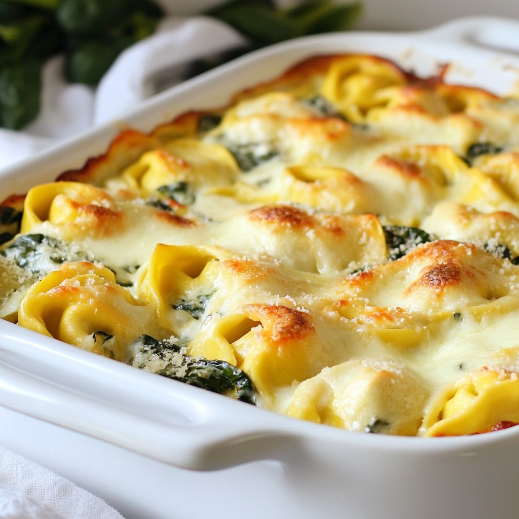 Creamy Spinach Tortellini Bake Flavorful and Easy Dish