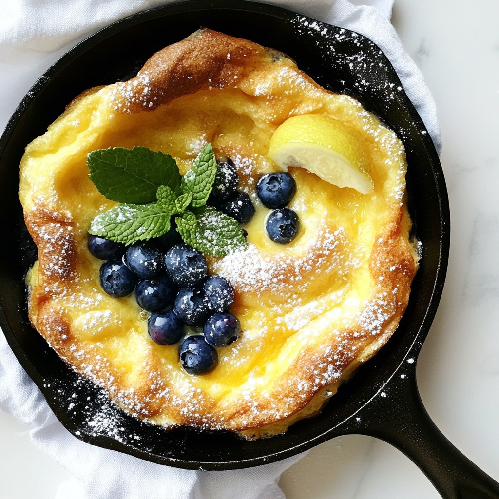 Lemon Blueberry Dutch Baby Delightfully Light Recipe