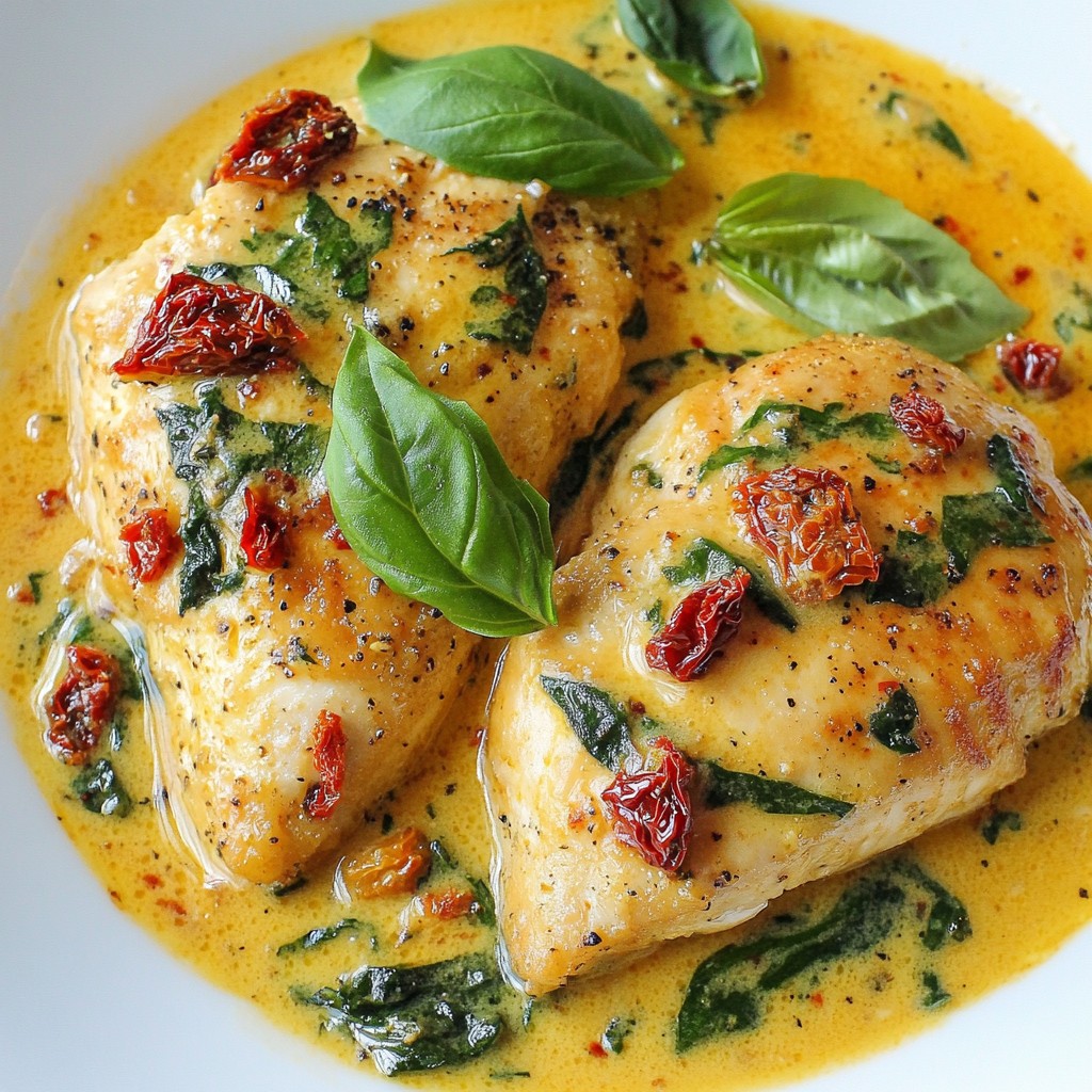 Creamy Sun Dried Tomato Chicken Flavorful Dinner Idea