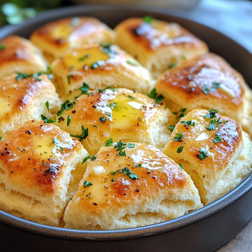 Garlic Herb Pull Apart Biscuits Fluffy and Tasty Treat