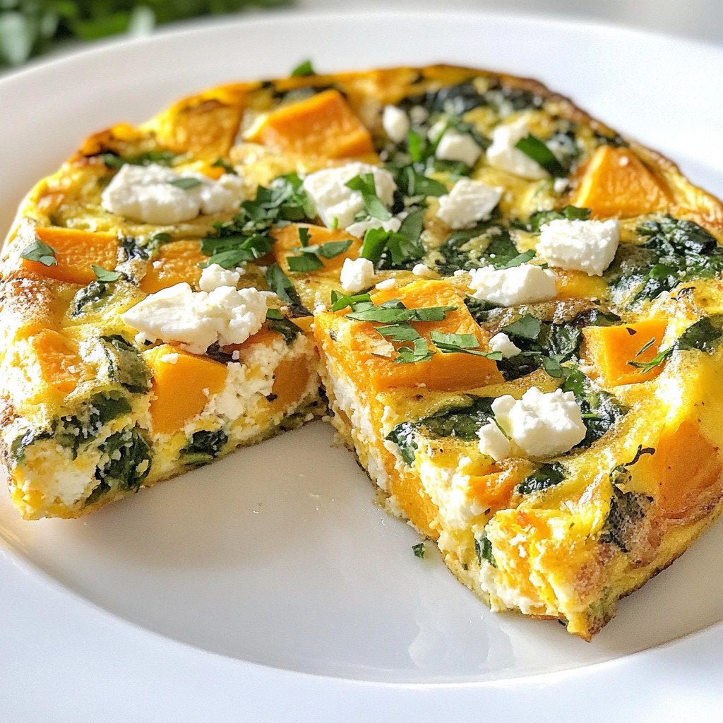 Sweet Potato Spinach Frittata Nutritious Meal Idea