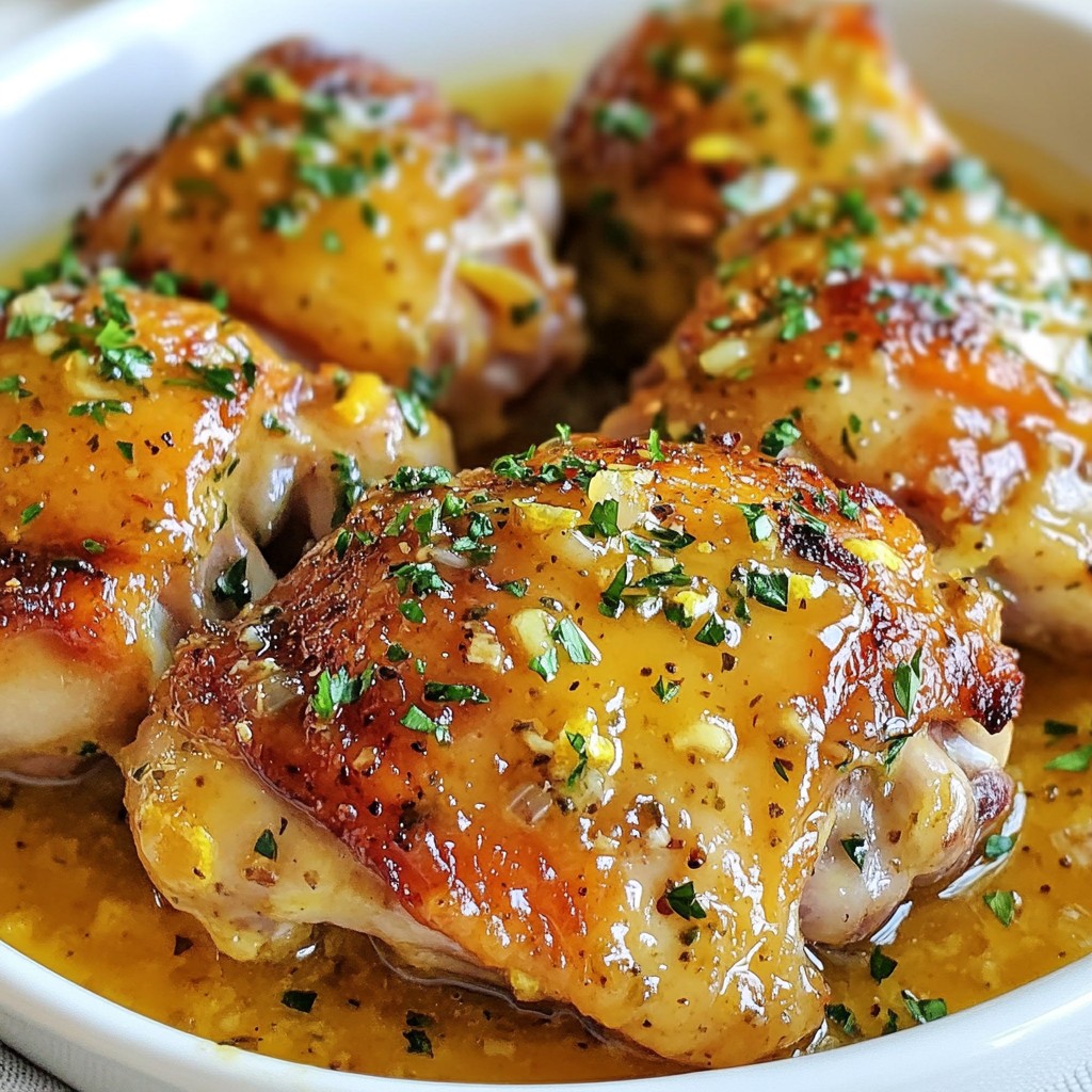 Lemon Garlic Butter Chicken Thighs Savory and Simple