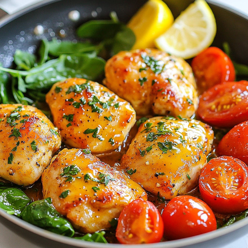 Garlic Butter Chicken Bites Skillet Quick and Simple Meal
