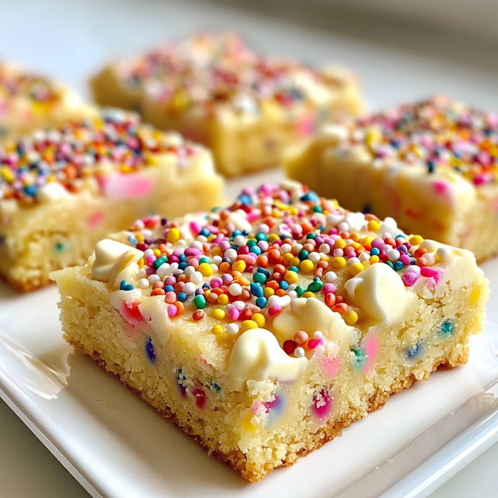 Confetti Sugar Cookie Bars Delightful and Easy Treat