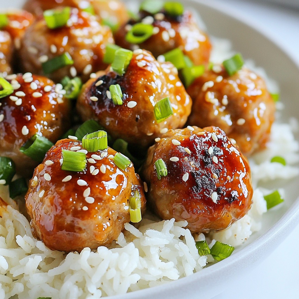 Honey Garlic Turkey Meatballs Tasty and Easy Recipe