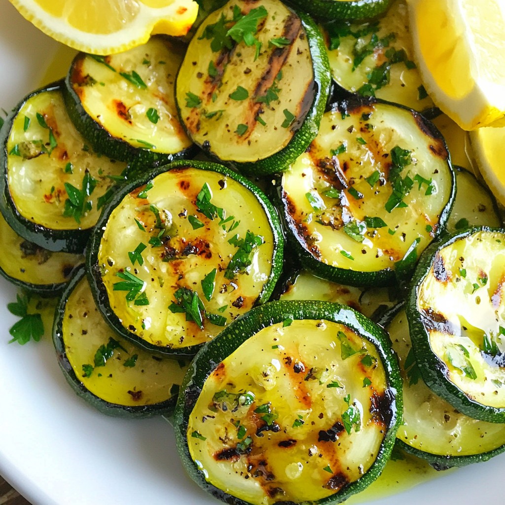 Garlic Herb Grilled Zucchini Tasty and Simple Recipe