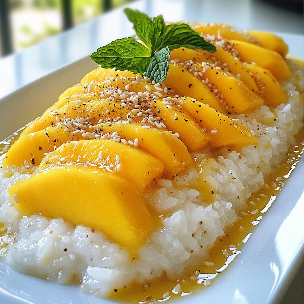 Mango Sticky Rice Delightful Dessert Recipe for You