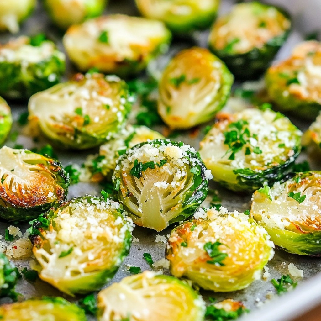Garlic Parmesan Air Fryer Brussels Sprouts Delight