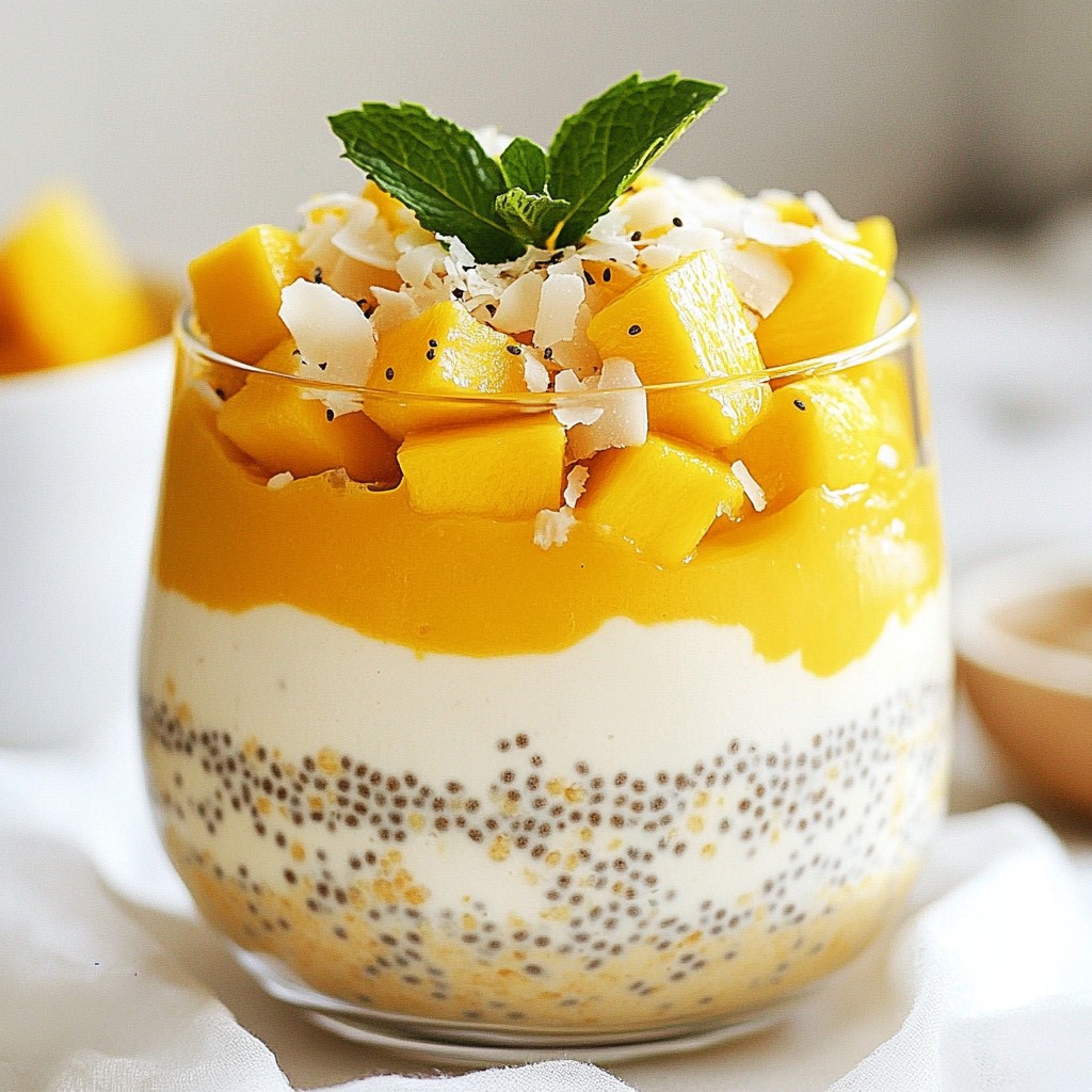 Coconut Mango Chia Pudding Simple and Tasty Treat