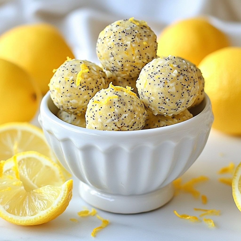 Lemon Poppy Seed Energy Bites Simple and Healthy Snack