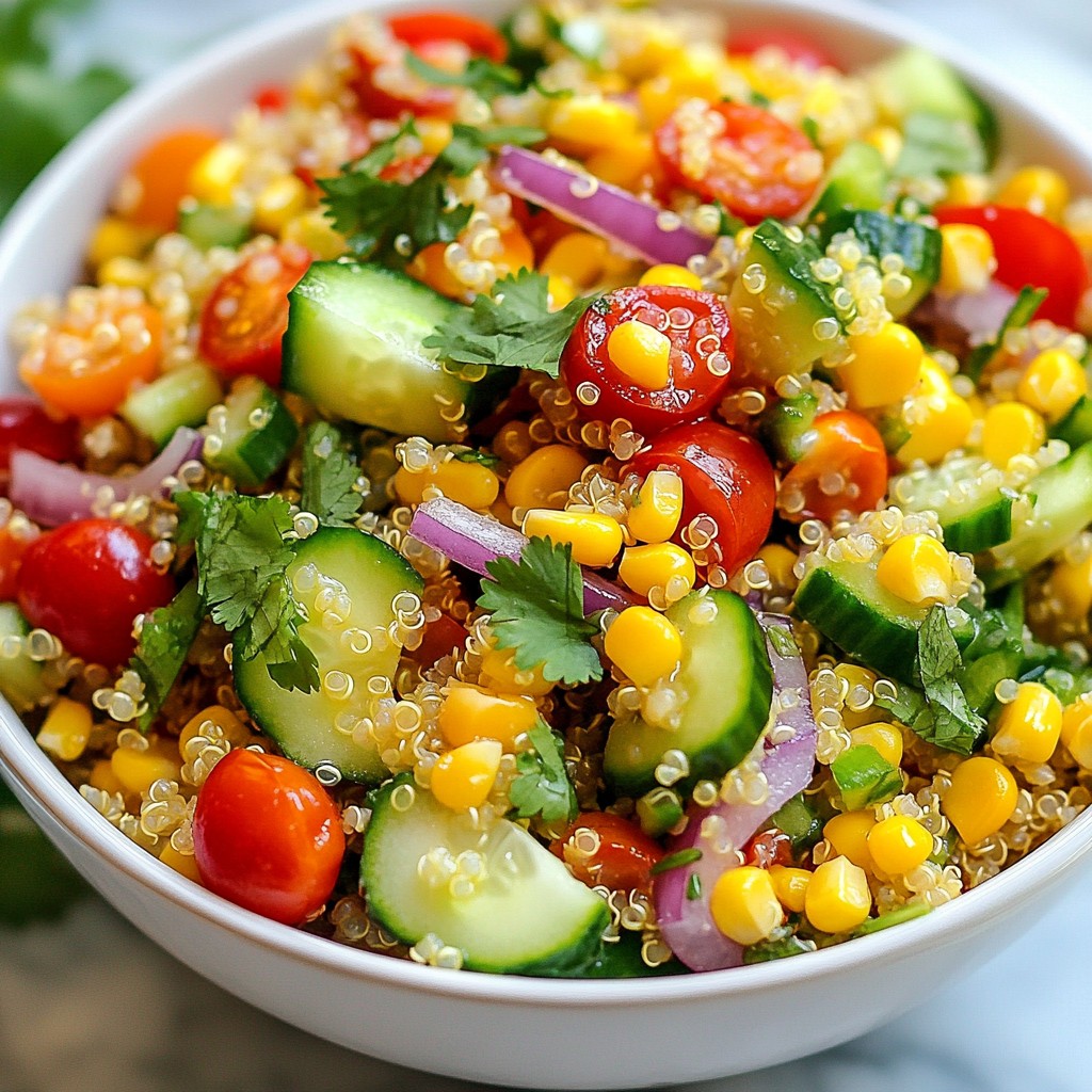 Honey Lime Quinoa Salad Fresh and Flavorful Dish