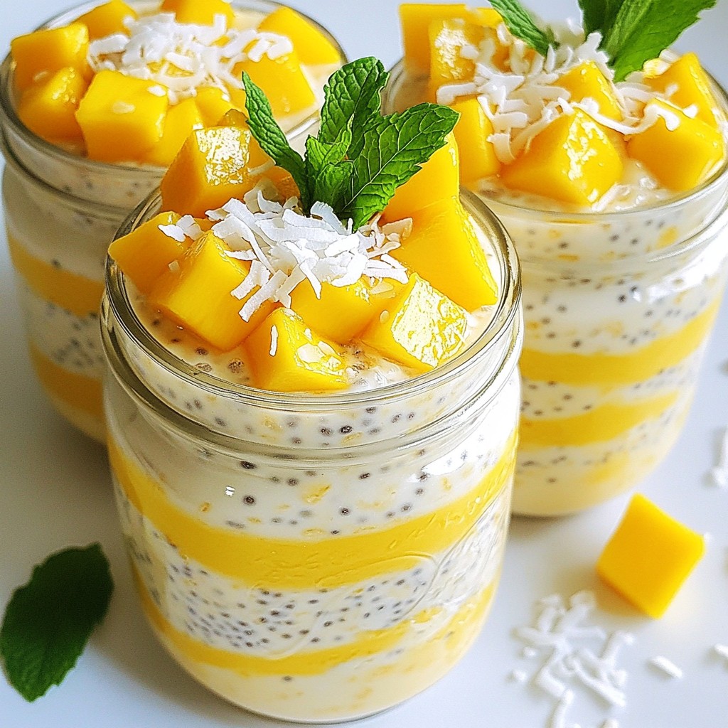 Mango Coconut Overnight Oats Simple and Tasty Treat