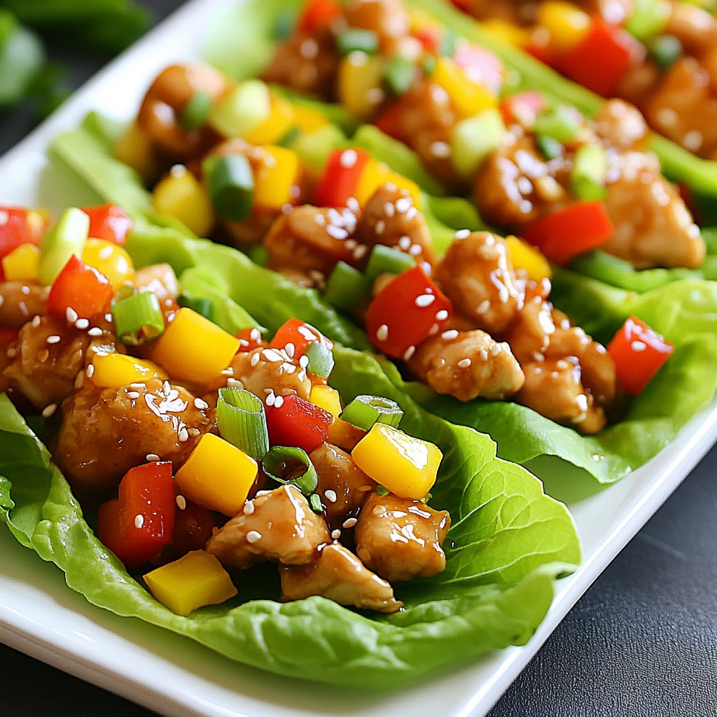 Teriyaki Chicken Lettuce Wraps Quick and Tasty Meal