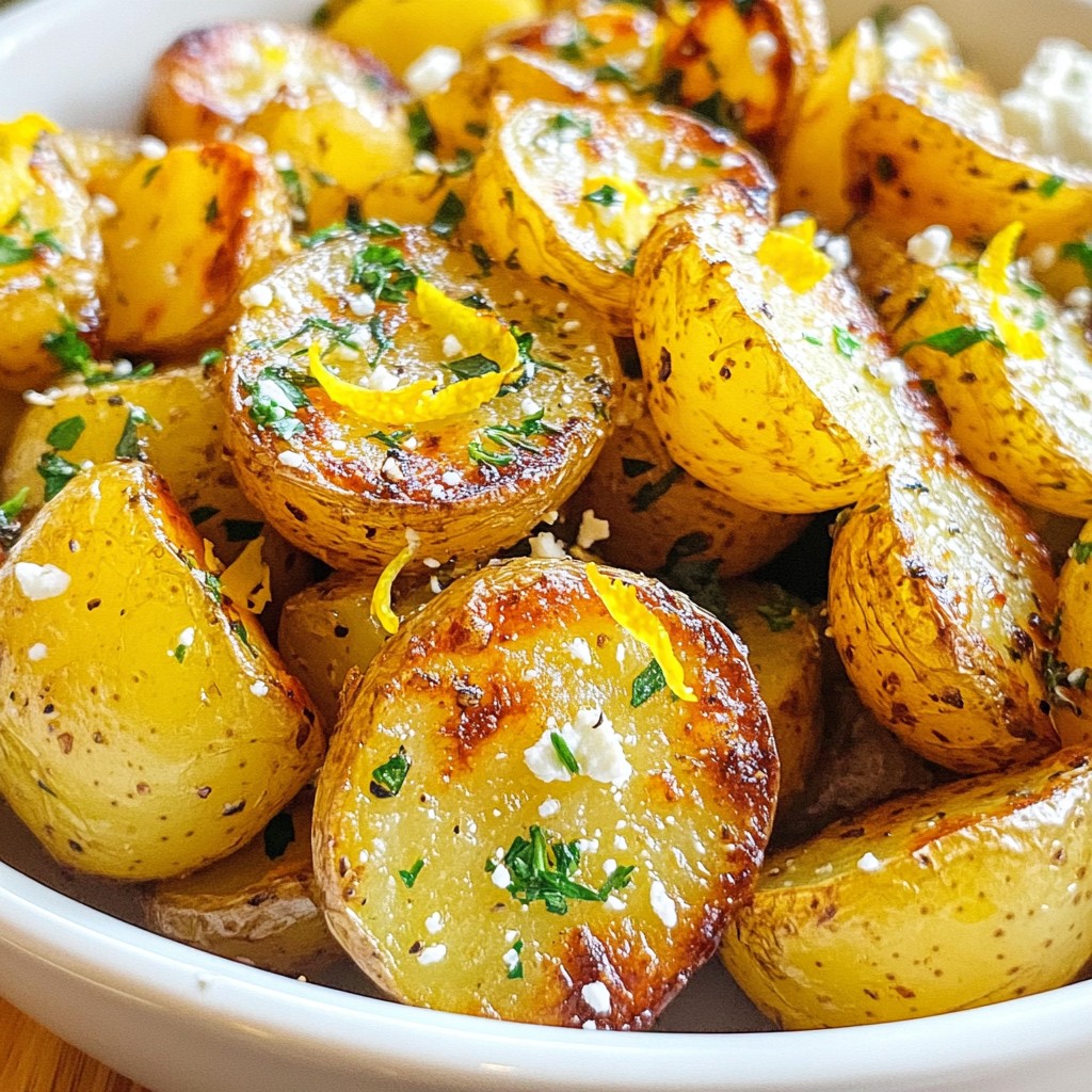 Greek Lemon Roasted Potatoes Fresh and Flavorful Dish