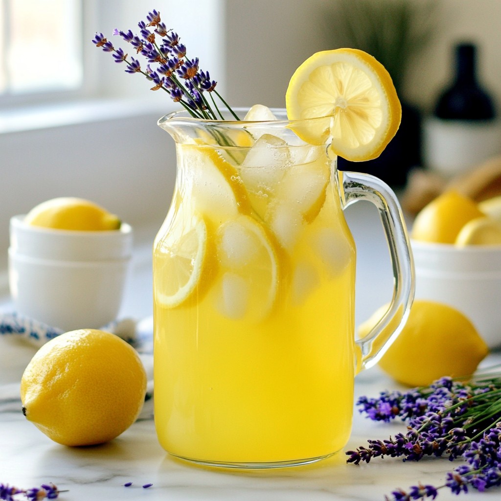 Lavender Honey Lemonade Refreshing Summer Drink