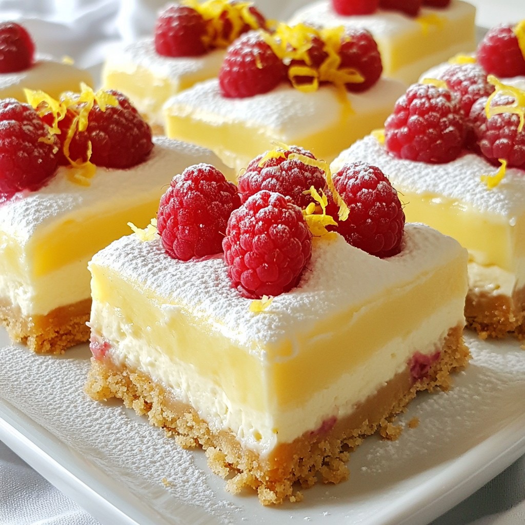 Lemon Raspberry Cheesecake Bars Delightful and Easy