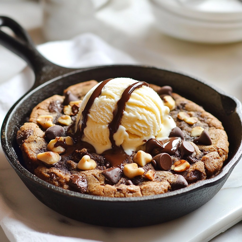 Chocolate Chip Cookie Skillet Delightful Dessert Recipe