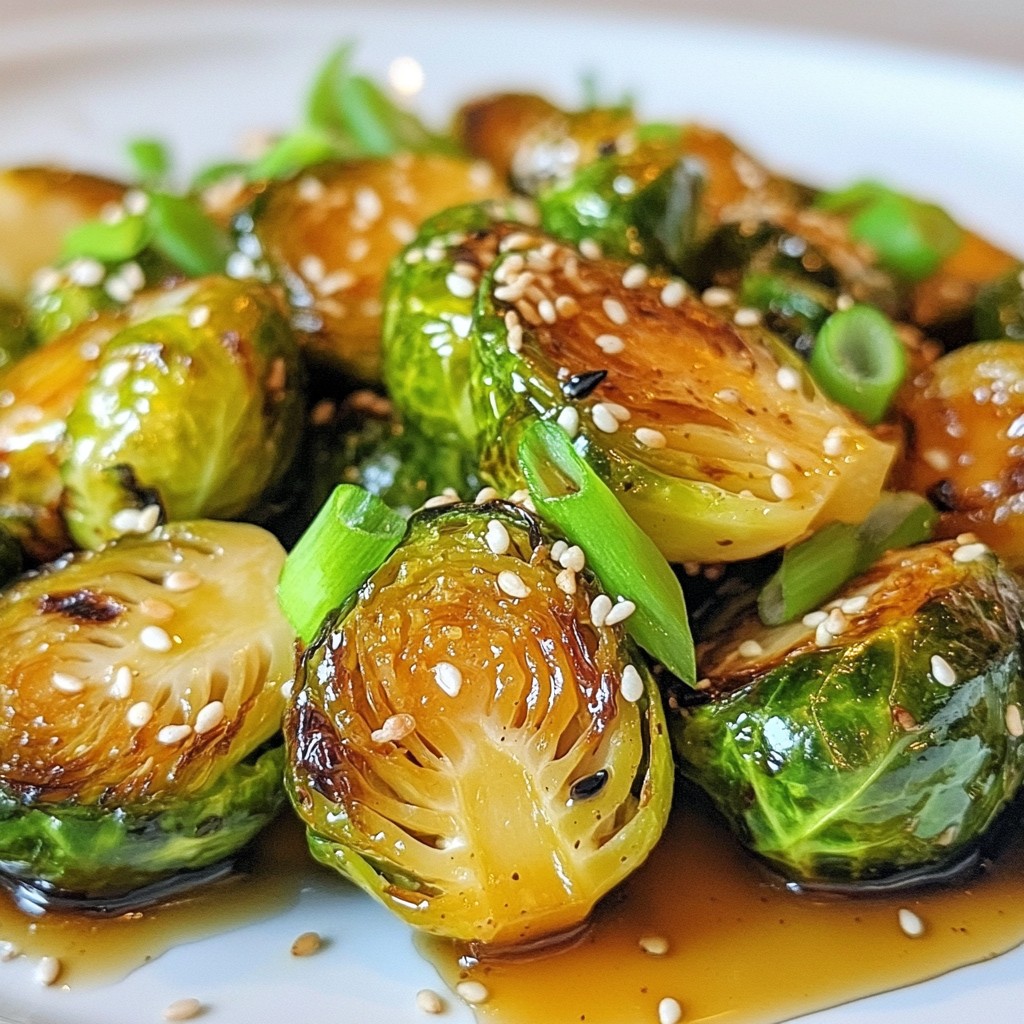 Sesame Maple Brussels Sprouts Flavorful and Easy Dish