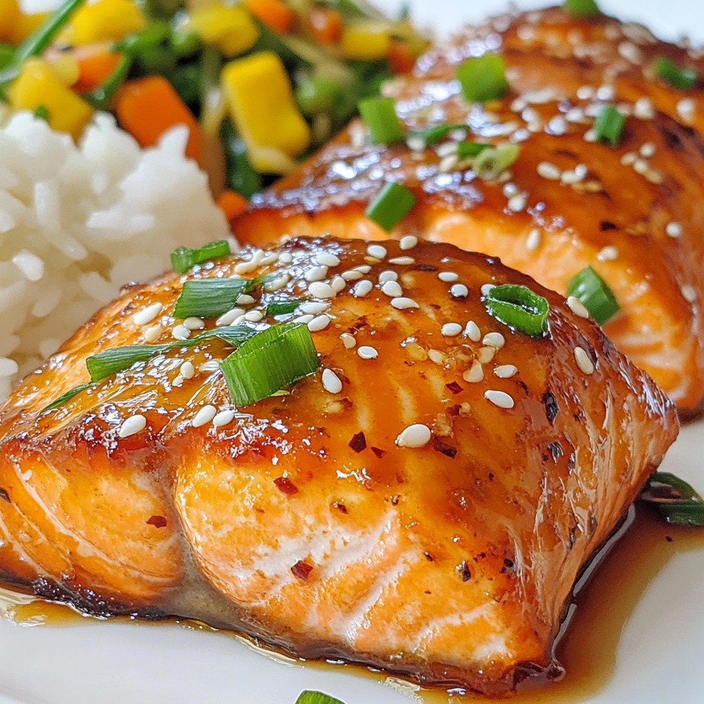 Honey Sriracha Glazed Salmon Tender and Flavorful Meal