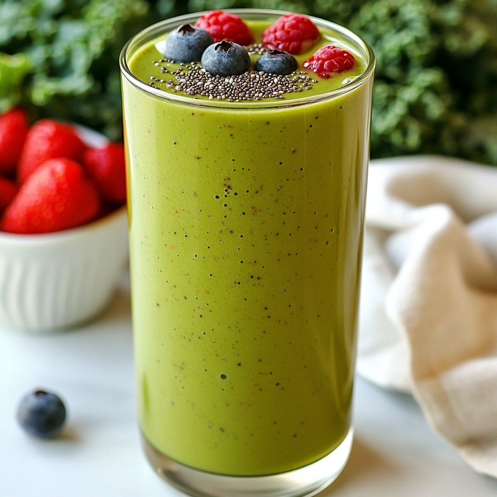 Berry Kale Power Smoothie Rich in Nutrients and Flavor
