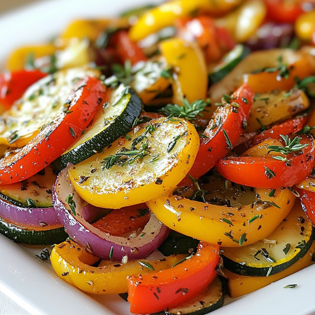 Garlic Herb Roasted Vegetable Medley Flavorful Dish