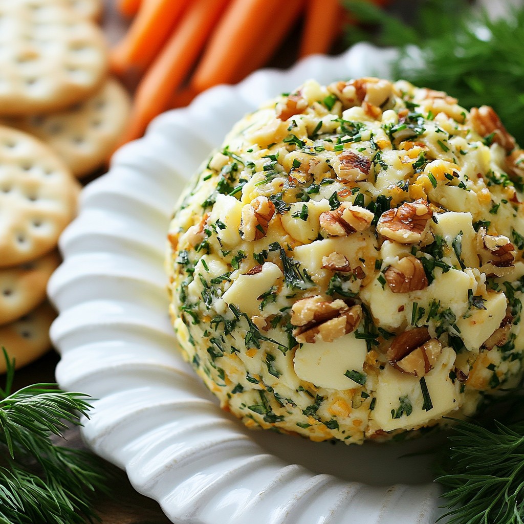 Garlic Herb Cheese Ball Rich and Flavorful Appetizer