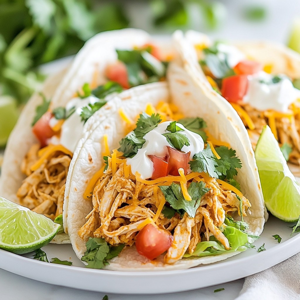 Spicy Ranch Chicken Tacos Simple and Tasty Meal