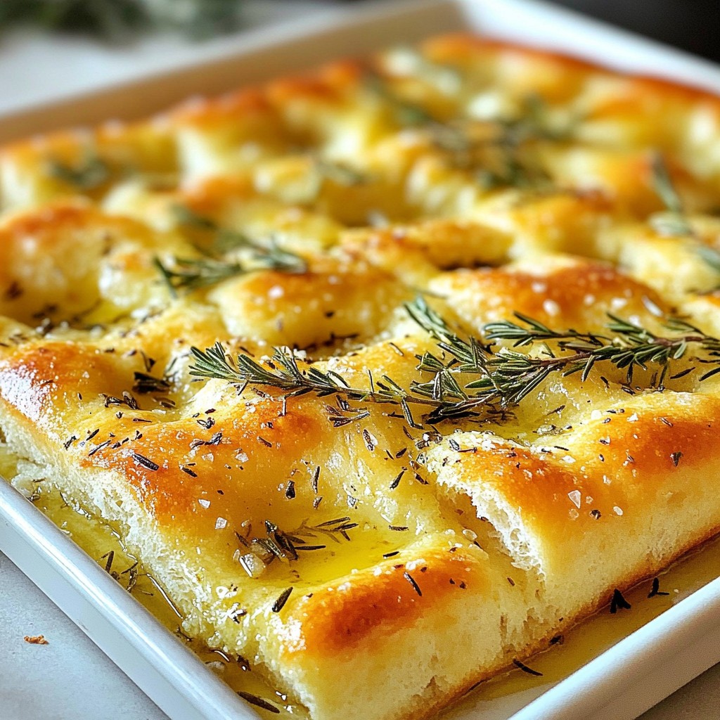 Garlic Herb Focaccia Bread Simple and Flavorful Recipe