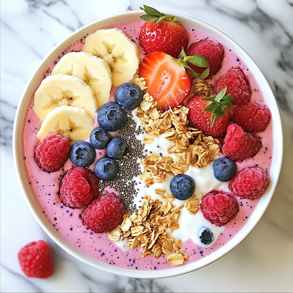Triple Berry Smoothie Bowl Nutritious and Refreshing Meal