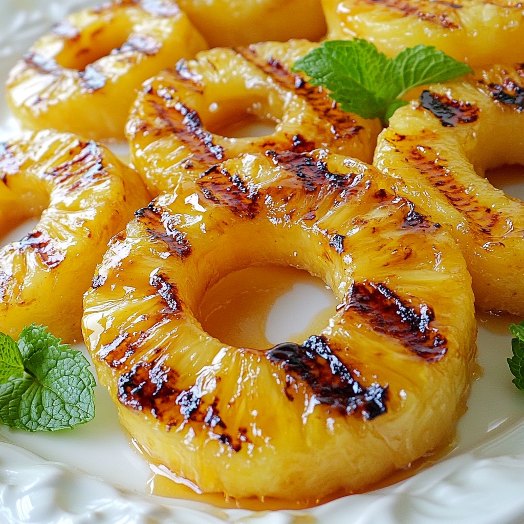 Honey Lime Grilled Pineapple Sweet and Tangy Delight