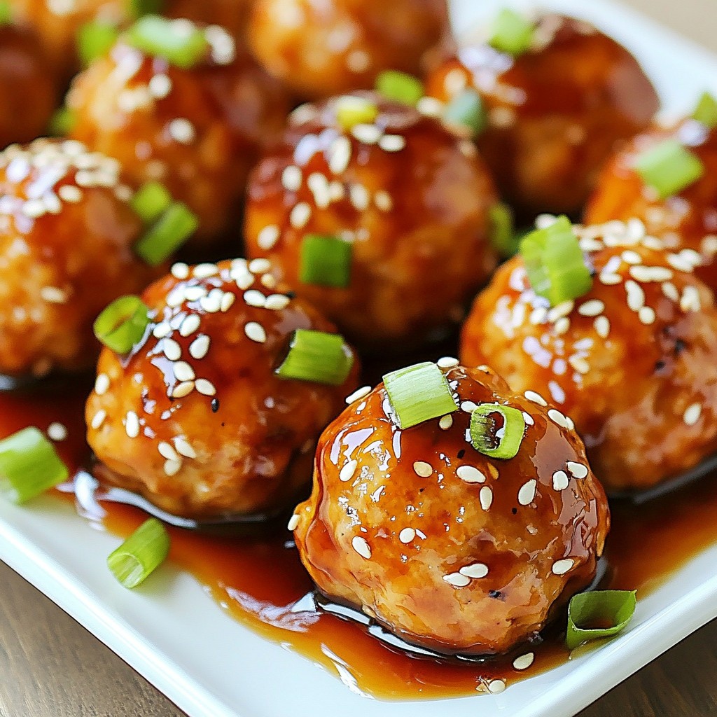 Teriyaki Chicken Meatballs Flavorful Dinner Delight