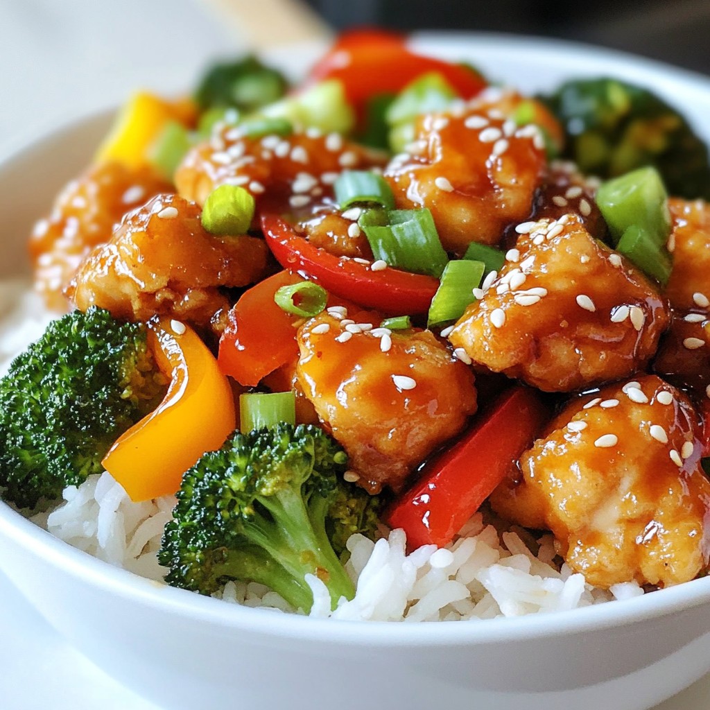 Honey Sesame Chicken Bowls Quick and Flavorful Recipe