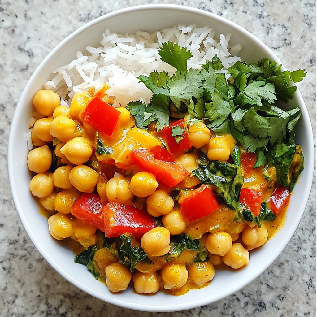Coconut Curry Chickpea Bowl Flavorful and Easy Recipe