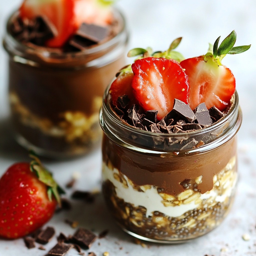 Chocolate Strawberry Overnight Oats Delight Recipe