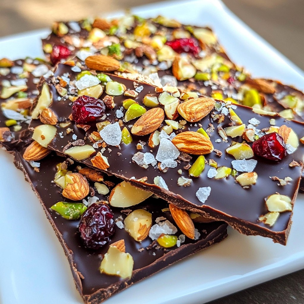 Dark Chocolate Sea Salt Bark Irresistible Snack Treat