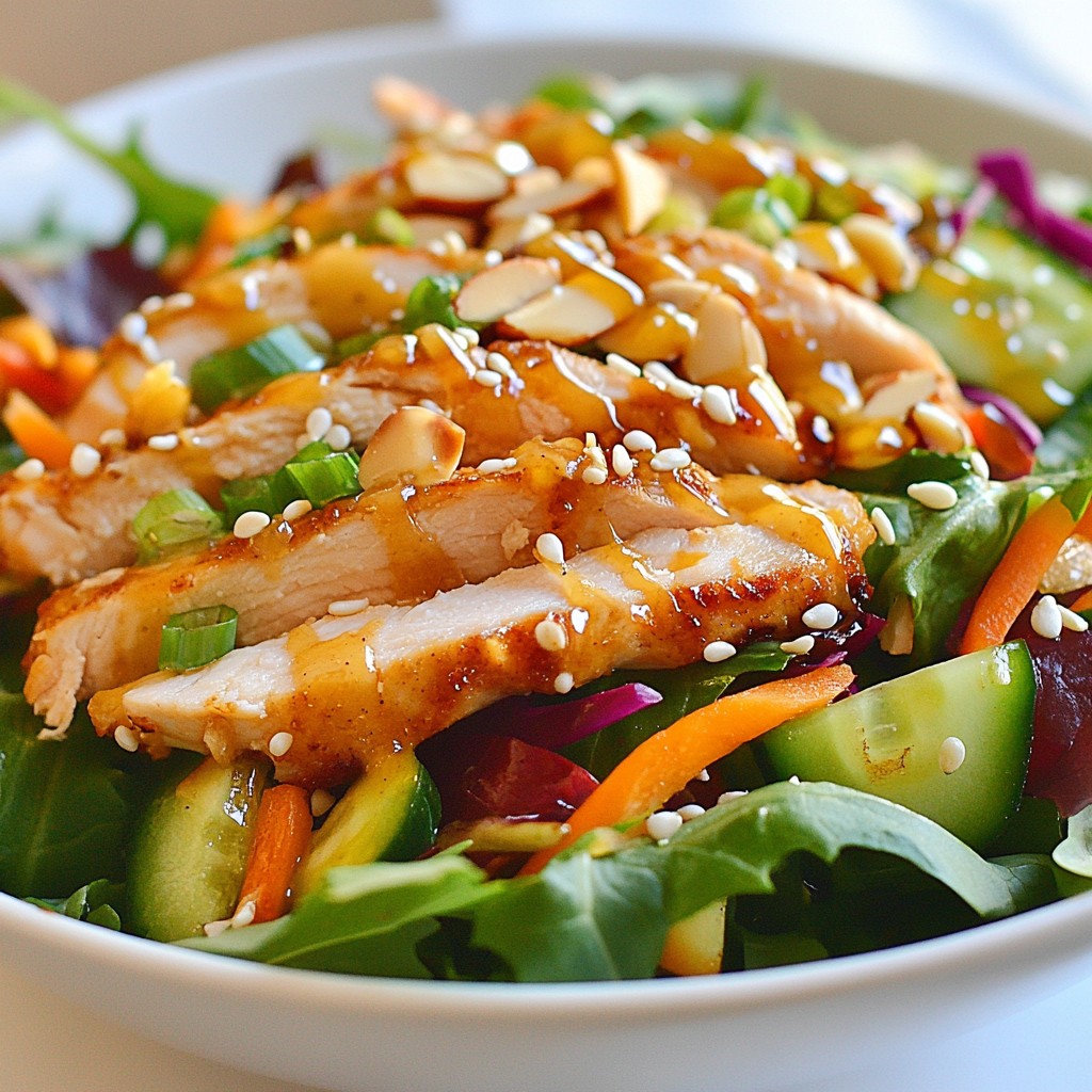 Asian Sesame Chicken Salad Vibrant and Fresh Meal