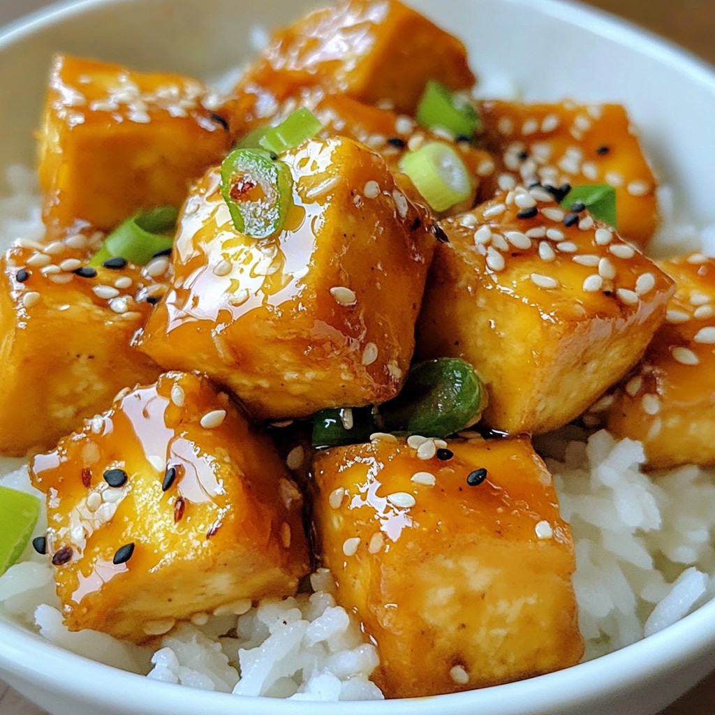 Honey Garlic Sesame Tofu Flavorful Vegan Delight